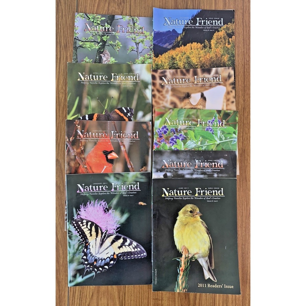 LOT of 34 "Nature Friend" Magazine Exploring God's Creation 2007 2009 2010 2011